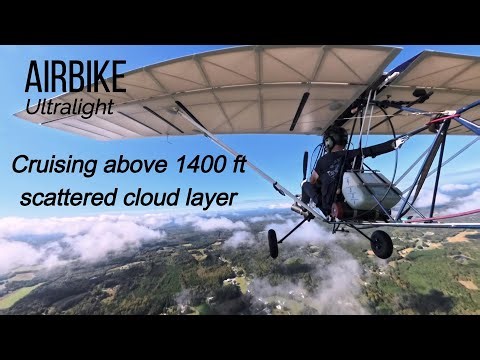 AirBike Ultralight Flight | Above the Cloud Layer