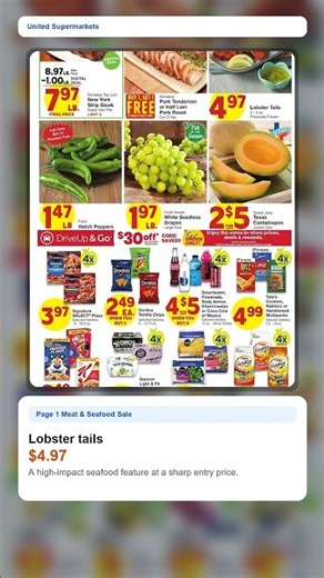 United Supermarkets Weekly Ad (8/5/26 - 8/11/26) Top 5 Deals #shorts