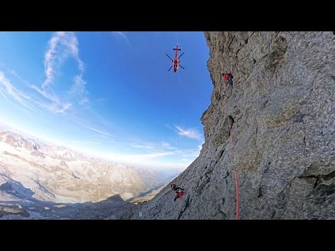 Dent Blanche 🏔️ (4358m) - Chute d’une cordée ⛑️🚁