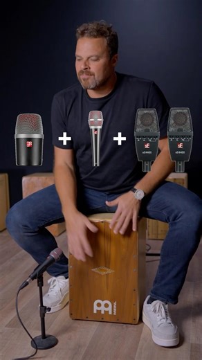 sE Mics Set ups Comparison #microphone #mictest #cajon #seelectronics