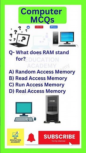 What Does RAM Stand For? | Computer MCQ #7 | Computer Basics #Shorts