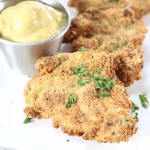 Air Fryer Chicken Thigh Schnitzel