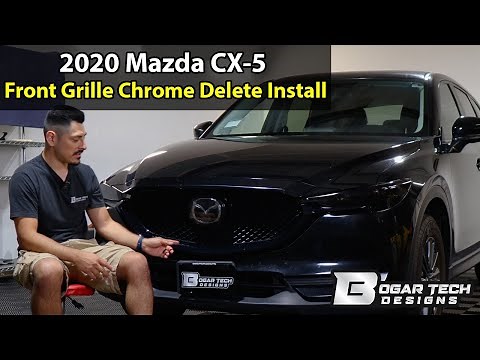 Mazda CX-5 2017-2021 Front Grille Chrome Delete Install