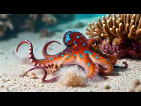 Mermaids live in the sea, 4k entertainment video.