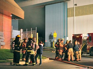Paper Recycling Center Catches Fire