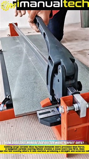 How Does This Manual Tile Cutter Make Perfect Cuts?