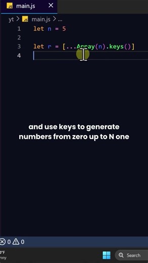 Generate Range Array #coding #javascript #stem #science