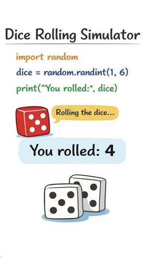 python program on rolling a dice.