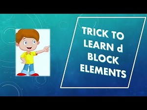 EASY WAY TO MEMORIZE NAMES OF d BLOCK ELEMENTS