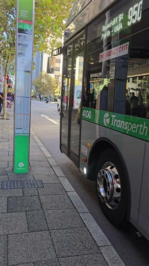 Transperth TP4100 Departing #transperth #automobile #machinetransport