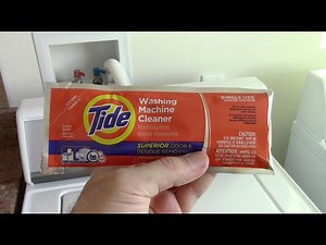 Tide Washing Machine Cleaner in the Speed Queen.