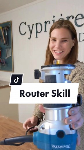 Have you ever used a router? . This is becoming one of my favorite tools, & I'm showing you how to use it! Follow along in stories for even more tips & tricks. . . . #diy #tool #tools #toolsofthetrade #tooltips #howto #router #routerbits #woodworking #carpentry