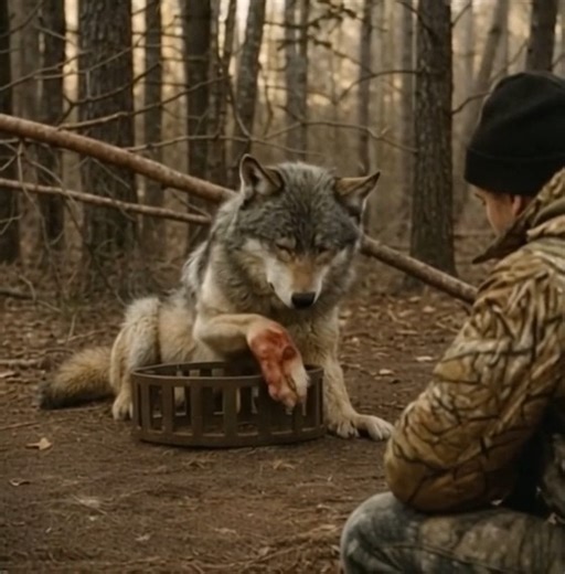 2.4K views · 17 reactions | A tourist spotted a wolf trapped in an...