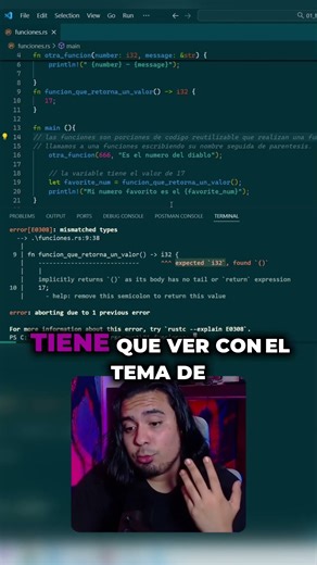 La magia del return implícito en funciones de Rust1 #programacion #rust #programming