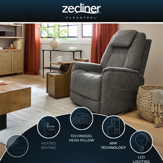 Transform your living space with the Zecliner™ from Flexsteel®—where power meets comfort and style. Explore the unique features of the Zecliner and enhance your relaxation at 5Th Avenue Furniture. 💤 | 5th Avenue Furniture