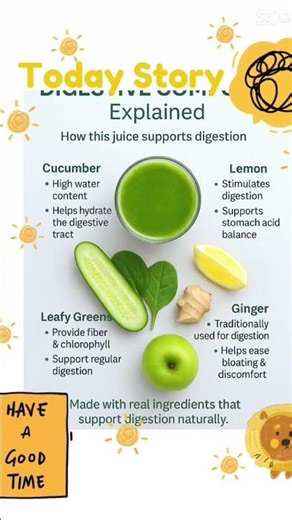 #DigestiveComfort #GreenJuice #GutHealth #ViralJuice #healthyliving
