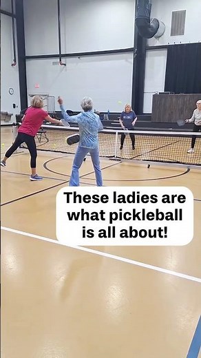 What pickleball is all about. 👵🏻