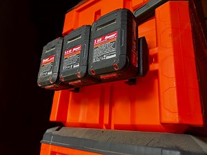 Klein Modbox Battery Mount: Holds 3 Batteries for Milwaukee, Dewalt, Makita, Rigid & More - Etsy