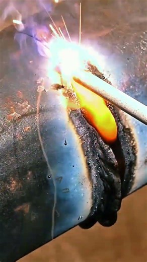 learn iron pipe welding for beginners.❗ #welding #welder #tutorial #art #stickwelding