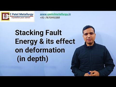 Stacking Fault Energy & its effect on deformation (in depth)