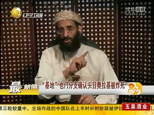 视频：“基地”也门分支确认头目奥拉基被炸死