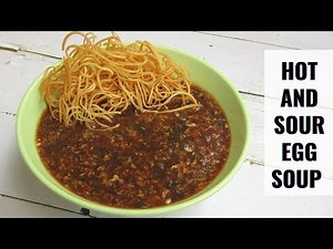 Restaurant Style Hot and sour Egg Drop Soup | Egg Manchow Soup Recipe | Egg Soup | KHUSHBOOCOOKS