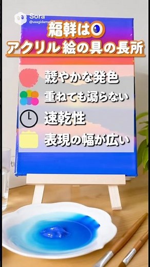アクリル画の長所と短所について描きましたThe Advantages and Disadvantages of Acrylic Painting#アクリル画 #長所 #短所 #ai