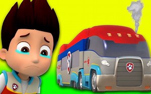 哇！汪汪队开着工程车要去哪呢？火车怎么会脱轨了？