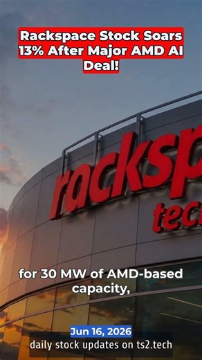 Rackspace Stock Soars 13% After Major AMD AI Deal! #Shorts