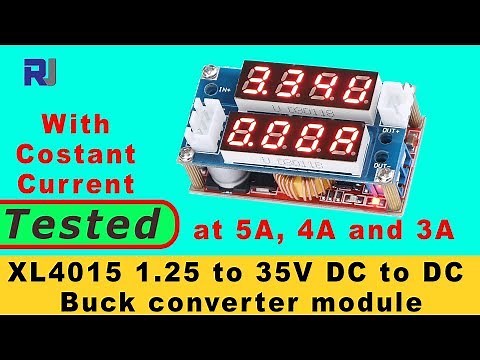 XL4015 DC to DC 1.25 to 32V 5A Buck Converter Lithium Constant Current charger