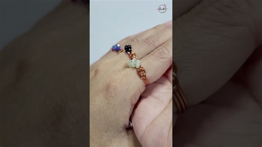Simple ring - Free tutorial video link above the title #shortsvideo #wireworks #diy