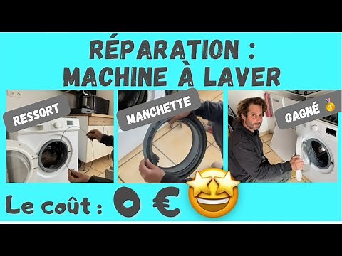 Réparation joint de porte et ressort machine à laver pour 0 € 🤩!!!