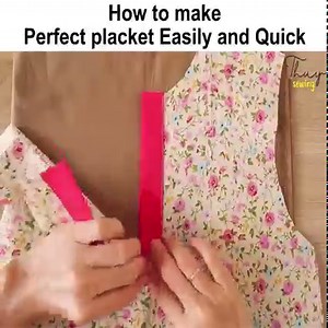 440K views · 17K reactions | How To Make Perfect Placket Easily and Quick - Placket Sewing Tutorial - Sewing Tips And Tricks #Sewing | Mylene Quitzon | Facebook