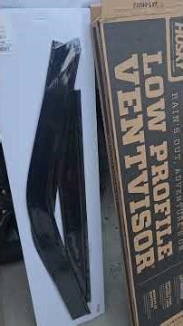 putting on some ‪@huskyliners‬Aeroskin hood deflector and Low Profile Vent Visors on my 2025 #f150