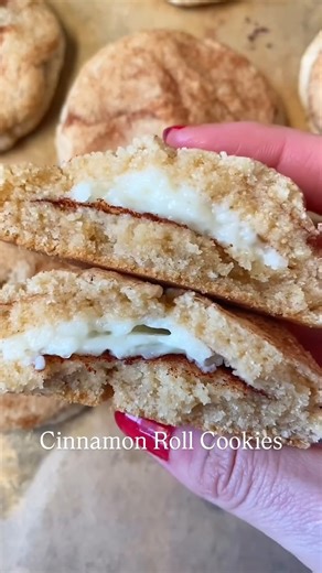 Cinnamon roll cookies bring creamy cheesecake into buttery cookie form! Cheesecake Filling 4 ounces cream cheese, softened ¼ cup powdered sugar Cookie Dough ½ cup cold unsalted butter, sliced into cubes ¼ cup granulated sugar ½ cup light brown sugar, tightly packed 1 egg 1 tsp vanilla extract 1 ¾ cups gluten free flour, or all purpose flour ½ tsp baking soda pinch sea salt Cinnamon Swirl 2 tbsp unsalted butter, softened 1 tsp cinnamon | Organically Addison