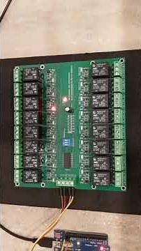 16 Channel I2C Electromagnetic Relay module 3.3V 5.0V Arduino Raspberry