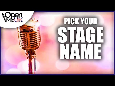 How To Pick Your Stage Name For Music / Choose a Band Name