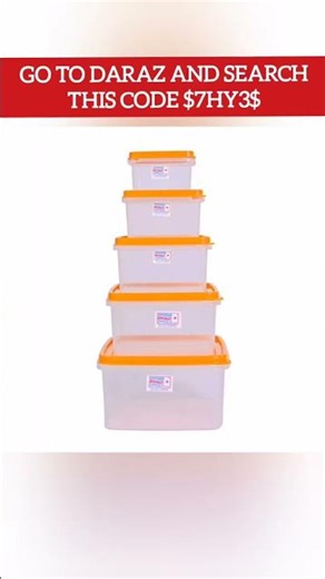Pcs Square Plastic Kitchen Storage Container Box #kitchenstorage #containerbox #kitchencontainer #fy