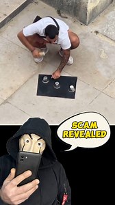 348K views · 1.9K reactions | The 3 Cups and Ball Scam Revealed #scam #magic #foryou #tricks #tutorial #perte #magician #neiperte #trend #trending #maskmagician #themaskmagician #themaskmagic #maskmagic | The Mask Magic Tricks Revealed | Facebook