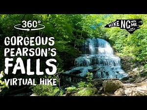 Gorgeous Pearsons Falls Virtual Hike Waterfall 360 VR ⛰️ Hike NC with Me