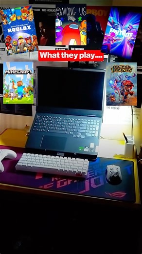 What games they play vs Me 🔥 #gaming #gaminglaptop #gamer #setup #trending #shorts