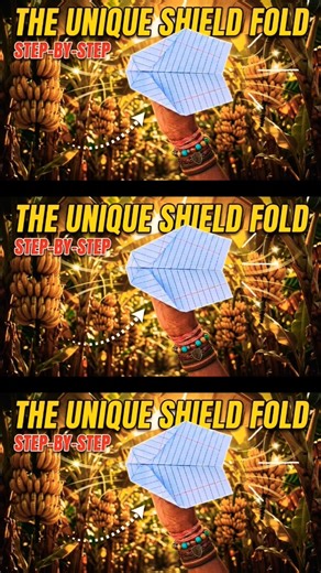 Ye Unique Shield Fold Try Kiya? 🛡️ Step-by-Step 100% Easy! #Shorts #YTKrafts