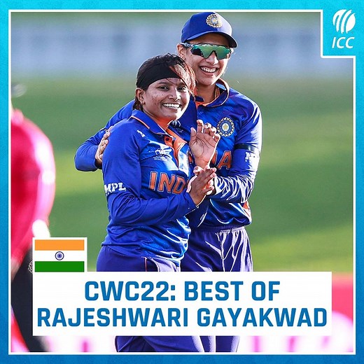 4.3M views · 10K reactions | Happy birthday to Rajeshwari Gayakwad – India’s top wicket-taker at #CWC22  Watch all her wickets in that tournament, including a four-wicket haul against Pakistan  | ICC - International Cricket Council | Facebook