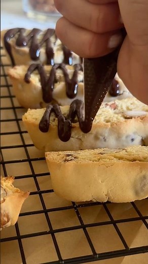 How to Make Italian Almond Biscotti (Cantucci) ✨ #baking #biscotti