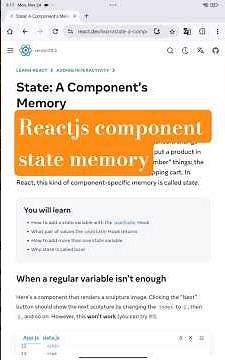 React `useState` Hook Explained: Component Memory in GenZJavaScript 🧠#reactjs 24 November 2025