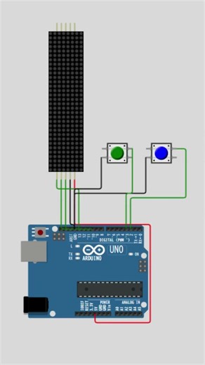 よけてよけてゲーム #ai #arduino #arduinogame #arduinoproject #arduinoprojects #arduinosimulator #wokwi #ゲーム