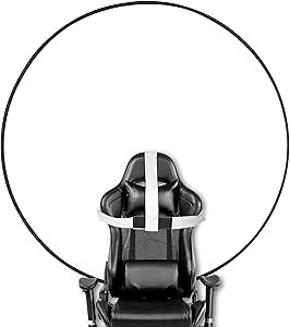 Portable White Screen Chair, 57 in BlueBackdrop with Stand Double Sided Foldable Screen Background, Chroma Key, Blue Backdrop for Chair Photography Streaming Gaming Photo Zoom Video Chats and Meeting