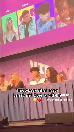 TIKTOK: Fan Shares Throwback Of When They Saw Larray & Quen Blackwell At Vidcon