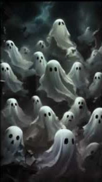 Cute little ghosts spreading love💗👻✨ Enjoy the soft and sweet vibes 🌸🥰