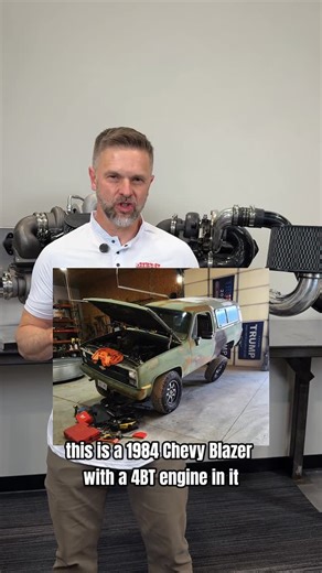 Diesel Power Source on Instagram: "Taking this 84 Chevy Blazer to a whole new level with a DPS compound turbo kit for the Cummins 4BT engine! #cummins4bt #compoundturbos #dieselpower"